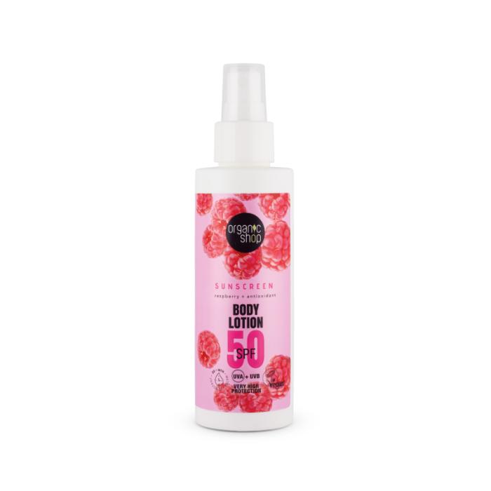 ORGANIC SHOP SPF50 saules aizsargājošs ķermeņa losjons 150ml