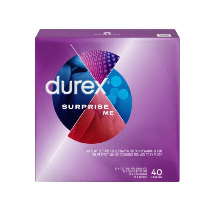 DUREX Surprize Me prezervatīvi N40