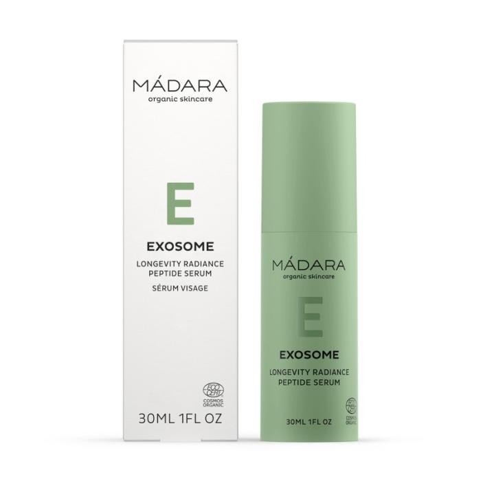 MADARA Exosome Longevity mirdzumu atjaunojošs serums ar eksosomām un peptīdiem 30ml