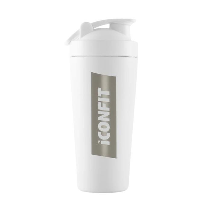 ICONFIT nerūsējošā tērauda šeikeris balts 800ml