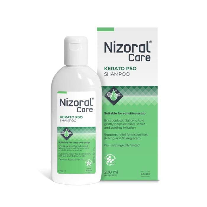 NIZORAL Care Kerato PSO šampūns galvas ādai, kurai ir nosliece uz psoriāzi 200ml