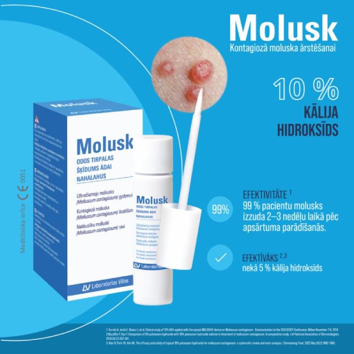 MOLUSK 10% ādas šķīdums 3 g