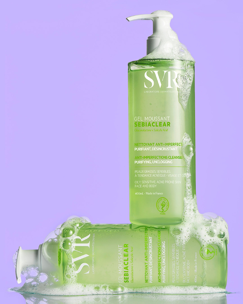 SVR Sebiaclear Gel Moussant mazgāšanas želeja problemātiskai ādai 400 ml