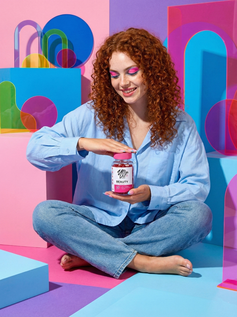 ULTRAVIT Gummies Beauty košļājamās tabletes N60