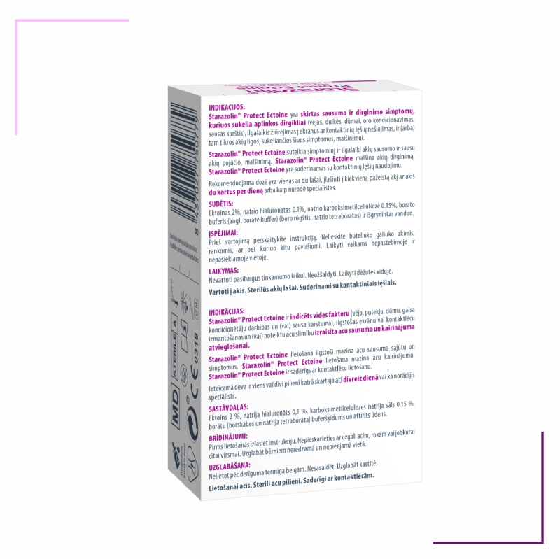 STARAZOLIN Protect Ectoine acu pilieni 10ml