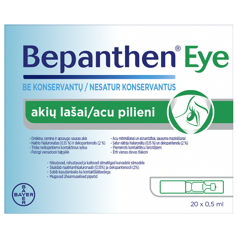 BEPANTHEN Eye acu pilieni 0,5 ml N20