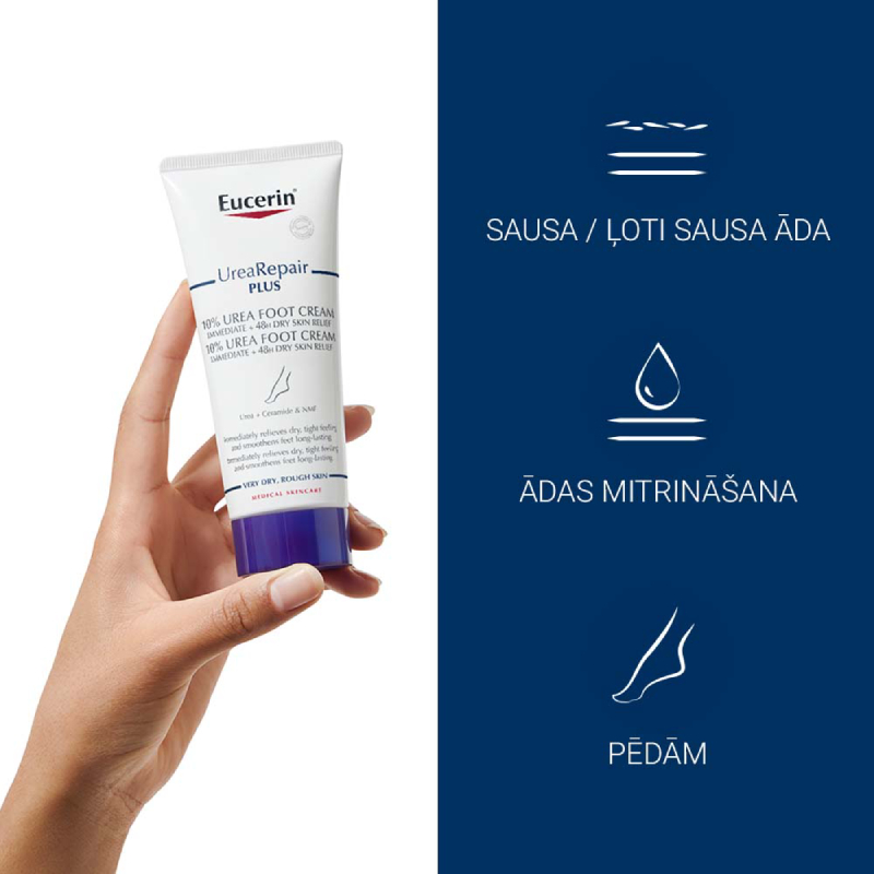 EUCERIN UreaRepair Plus 10% kāju krēms 100 ml