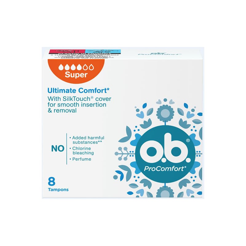 OB Higiēniskie tamponi "Procomfort™" Super N8
