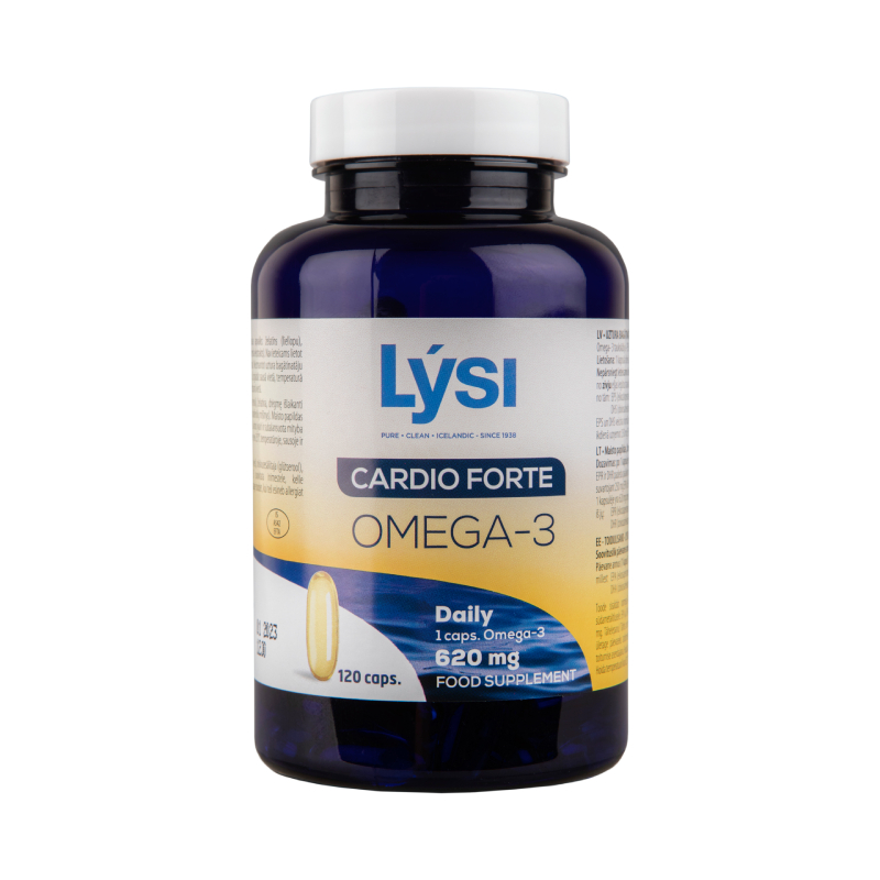 LYSI Omega3 Cardio Forte kapsulas N120
