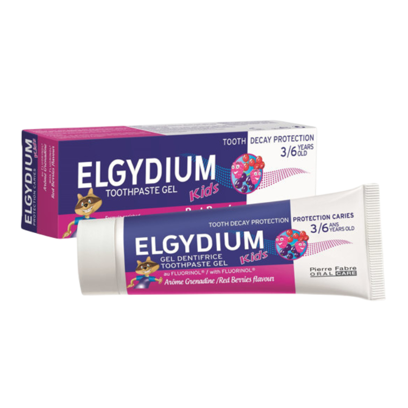 ELGYDIUM Kids zobu pasta ar ogu garšu 3-6 g. 50ml