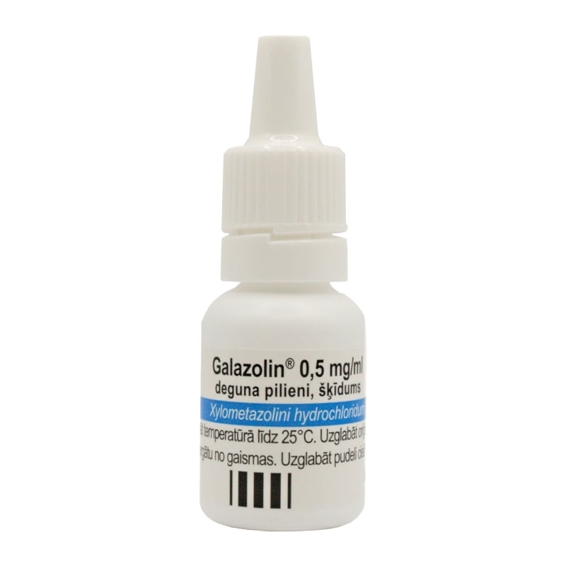 GALAZOLIN 0,5 mg/ml deguna pilieni, šķīdums 10ml