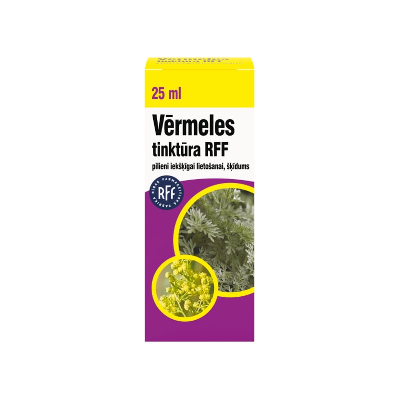 Vērmeles tinktūra RFF pilieni iekšķīgai lietošanai 25 ml