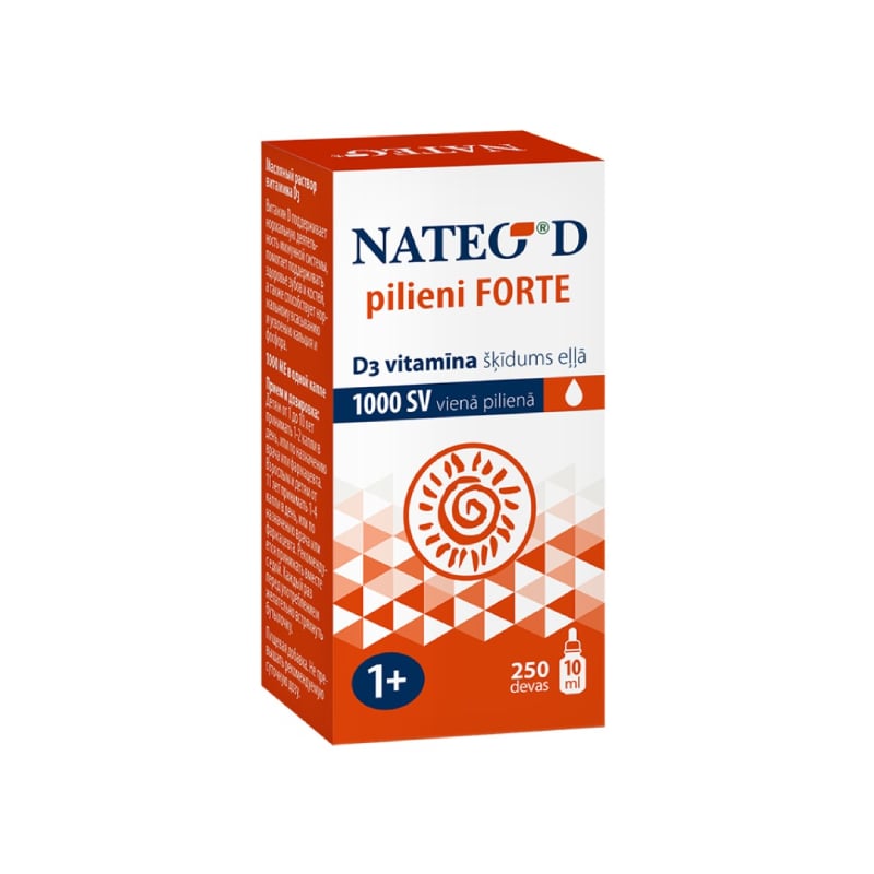 NATEO D Forte 1000 SV pilieni 10 ml