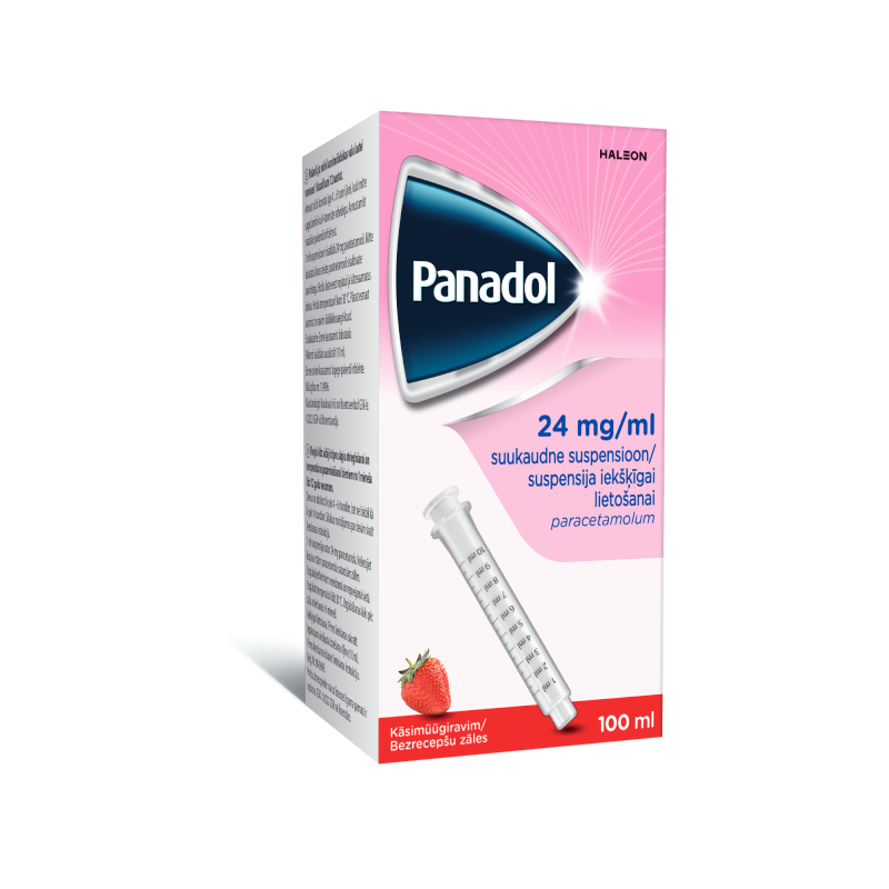 PANADOL 24 mg/ml suspensija iekšķīgai lietošanai 100 ml