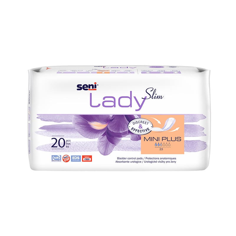 SENI LADY Slim Mini Plus uroloģiskie ieliktņi sievietēm N20