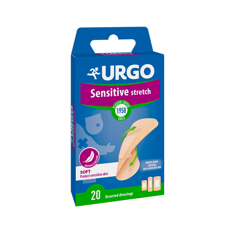 URGO Sensitive Stretch - Elastīgi plāksteri N20