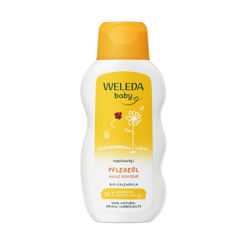WELEDA BABY kliņģerīšu ķermeņa eļļa, 200 ml