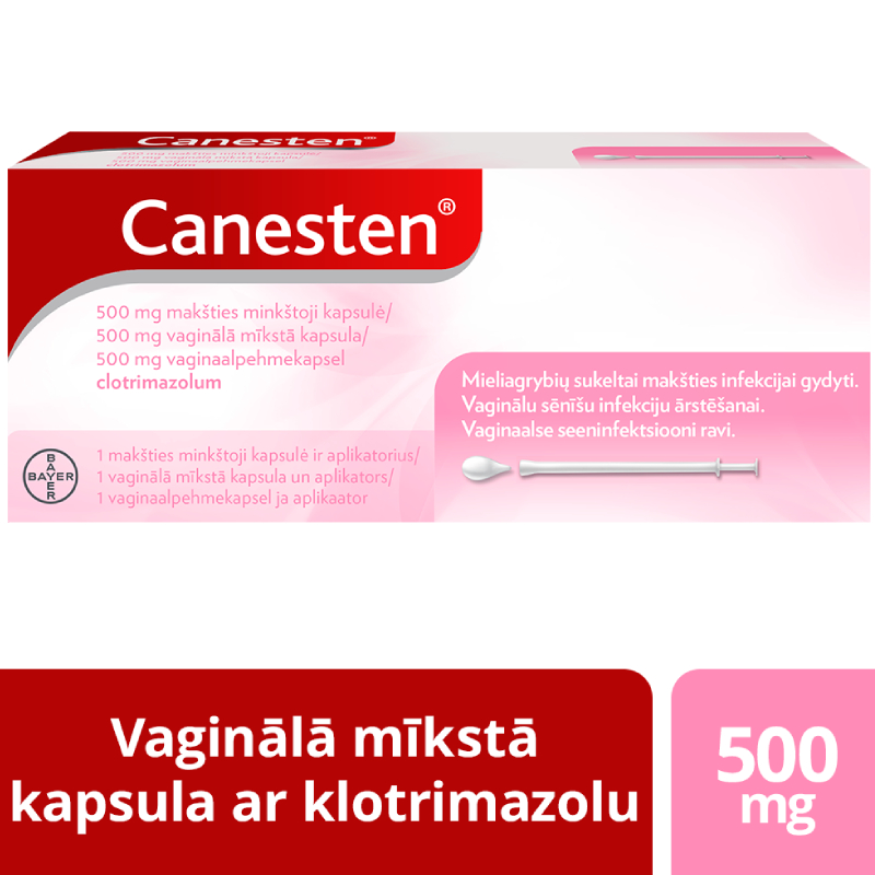 CANESTEN 500mg vaginālā mīkstā kapsula N1