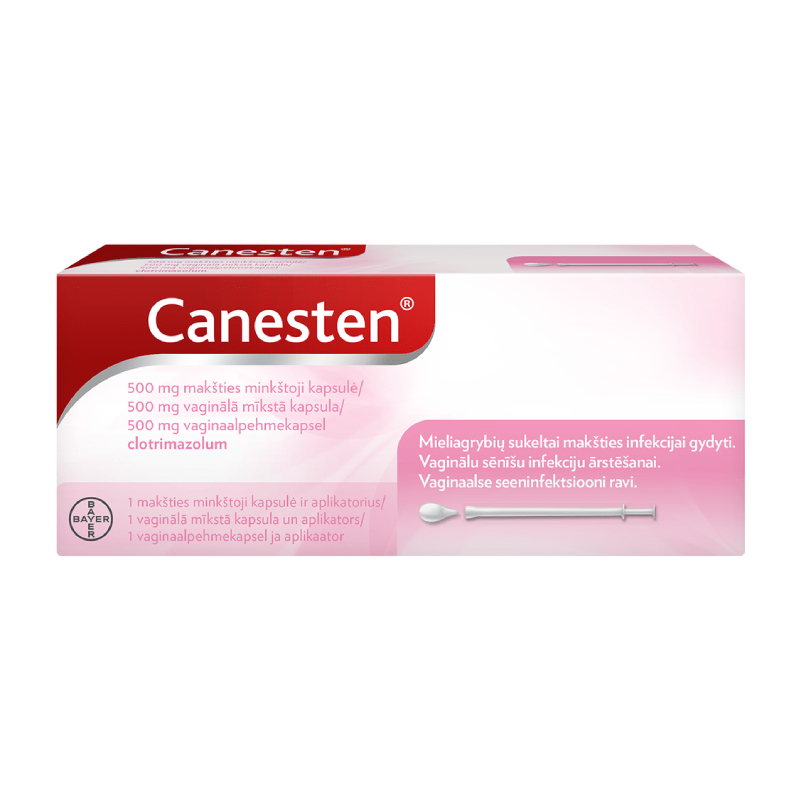 CANESTEN 500mg vaginālā mīkstā kapsula N1