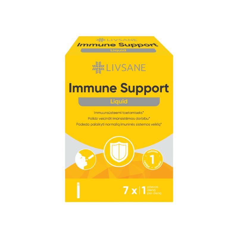 LIVSANE Immune Support Liquid šķidrums ampulās 25 ml N7