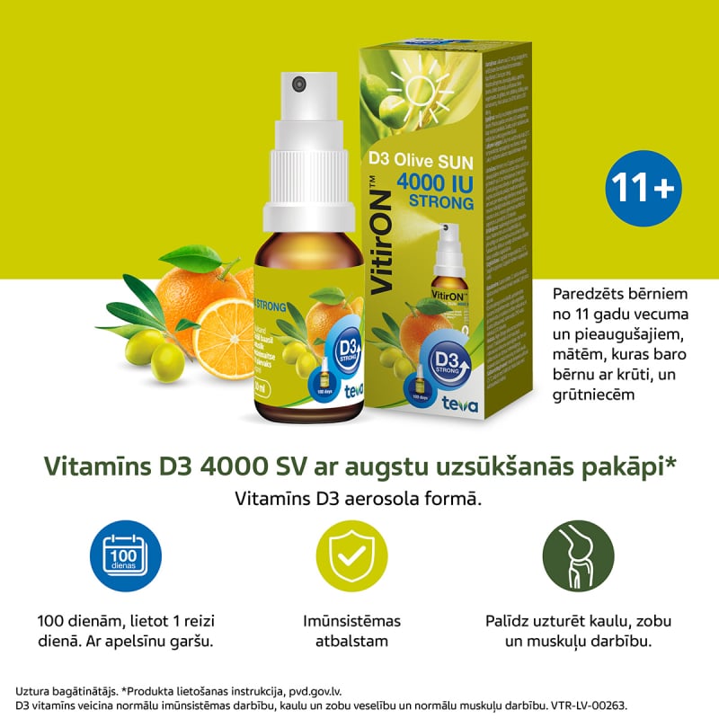 VITIRON D3 Olive Sun 4000 SV aerosols 10 ml