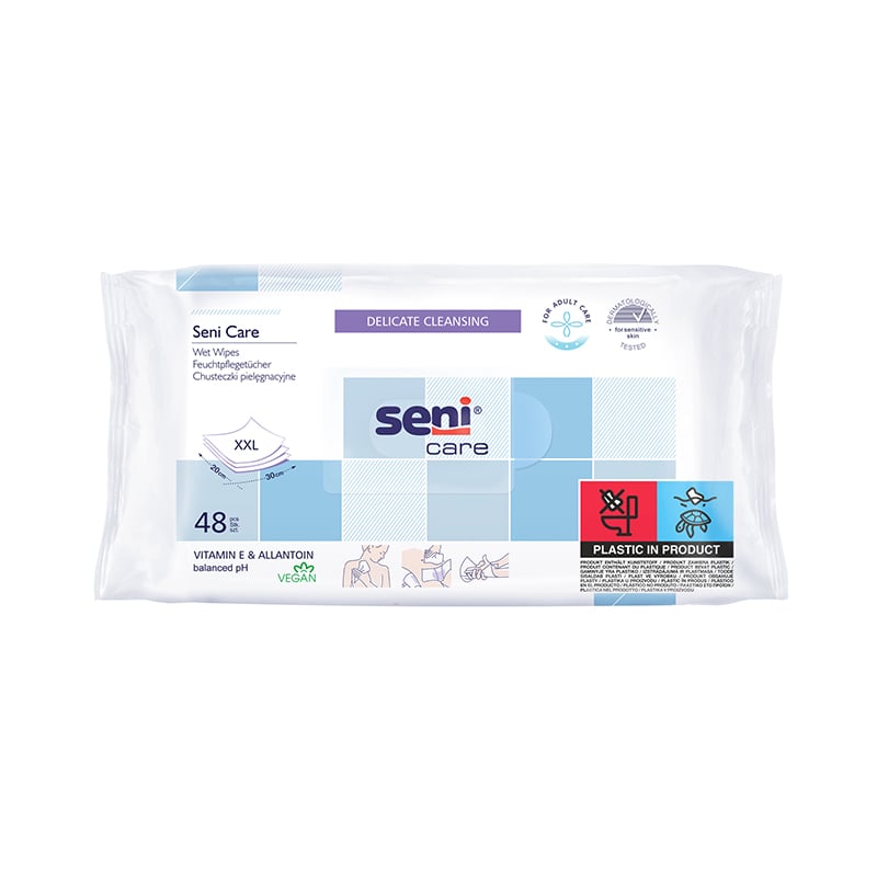 SENI CARE mitrās salvetes N48