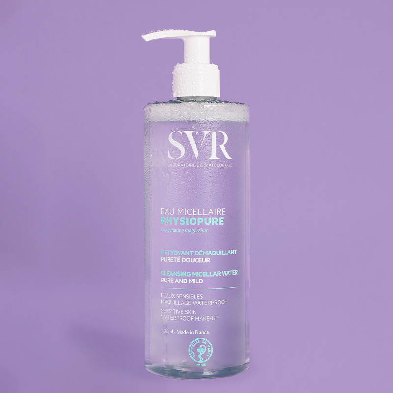 SVR Physiopure Eau Micellaire micelārais ūdens dekoratīvās kosmētikas notīrīšanai 400 ml