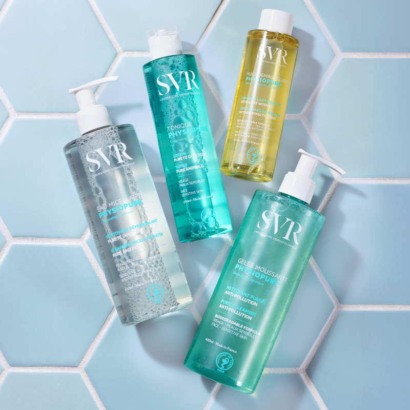 SVR Physiopure Eau Micellaire micelārais ūdens dekoratīvās kosmētikas notīrīšanai 400 ml