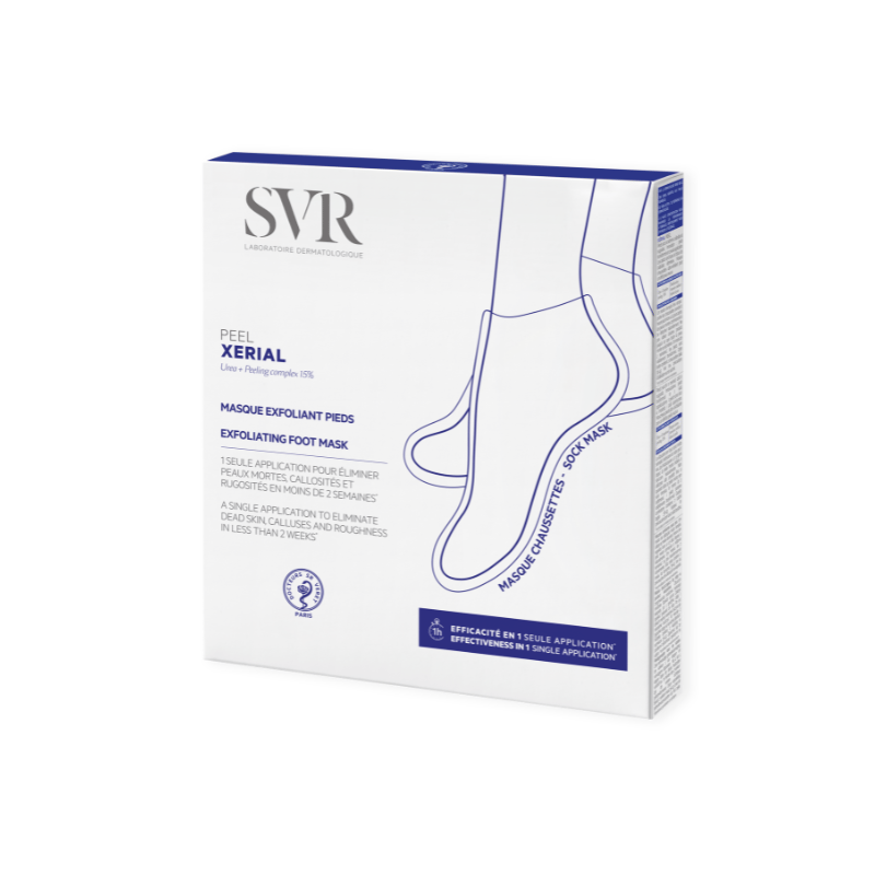 SVR Xerial Peel skābes pīlinga pēdu maska 1 pāris
