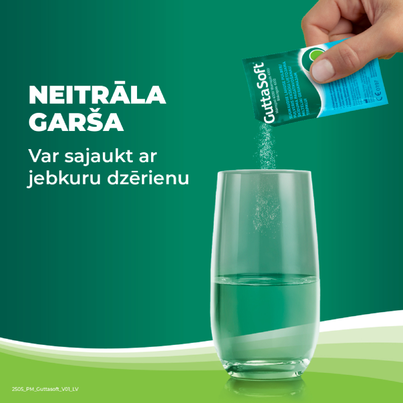 GUTTASOFT pulveris iekšķīgi lietojama šķīduma pagatavošanai N10