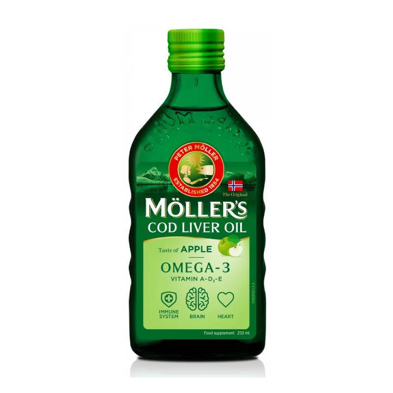 MOLLERS zivju eļļa (Ābolu garša) 250 ml