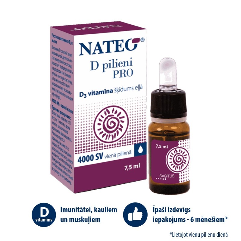 NATEO D PRO 4000SV pilieni 7.5 ml