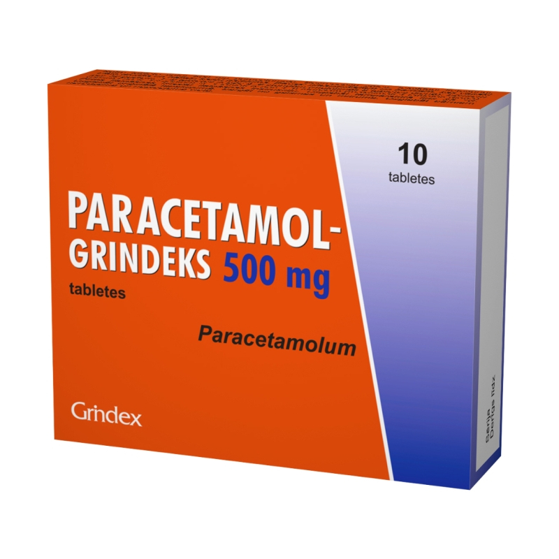 PARACETAMOL-Grindeks 500 mg tabletes N10