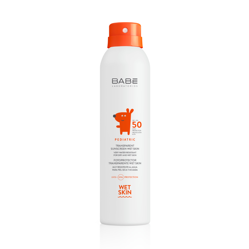BABE Pediatric Sun SPF50 caurspīdīgs aizsarglīdzeklis mitrai ādai 200ml