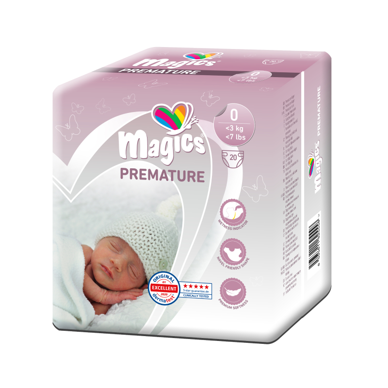 MAGICS Premature bērnu autiņbiksītes N20