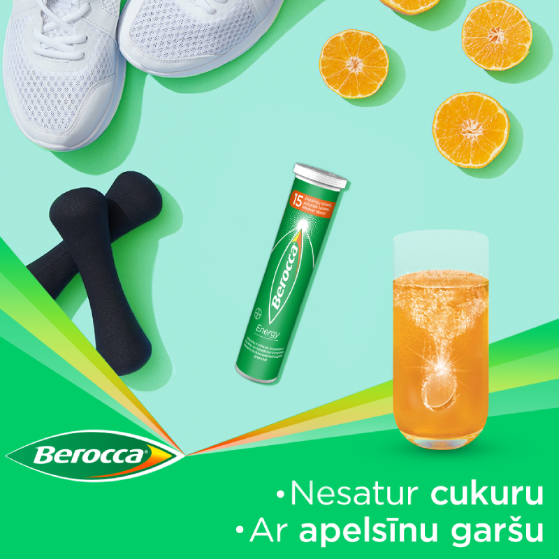 BEROCCA Energy putojošās tabletes N30
