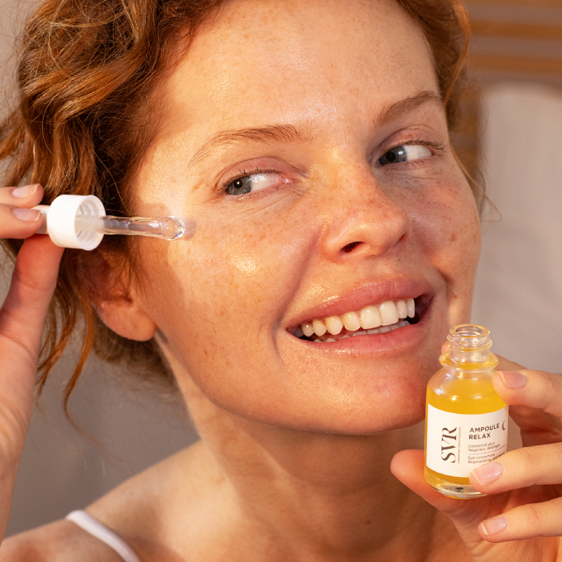 SVR Ampoule Relax nakts acu serums 15 ml