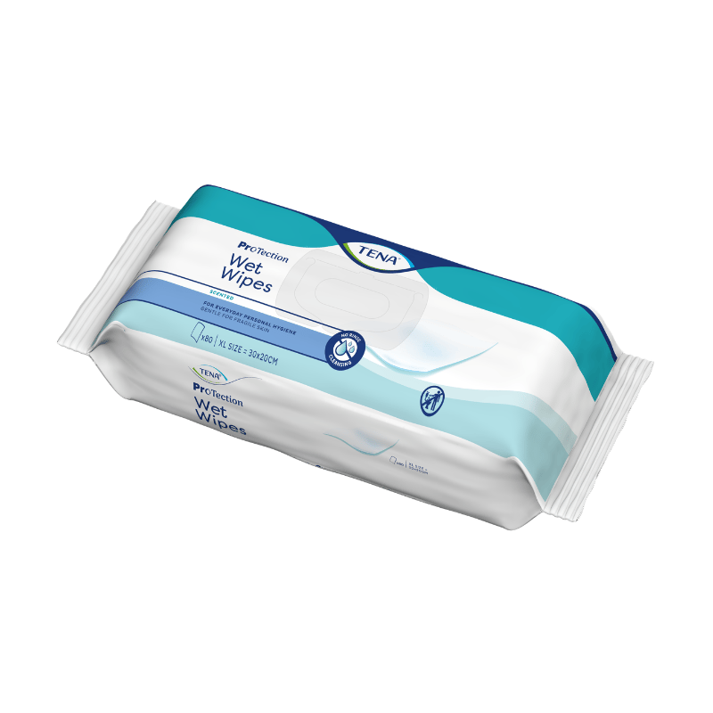 TENA Wet Wipes Protection mitrās salvetes N80
