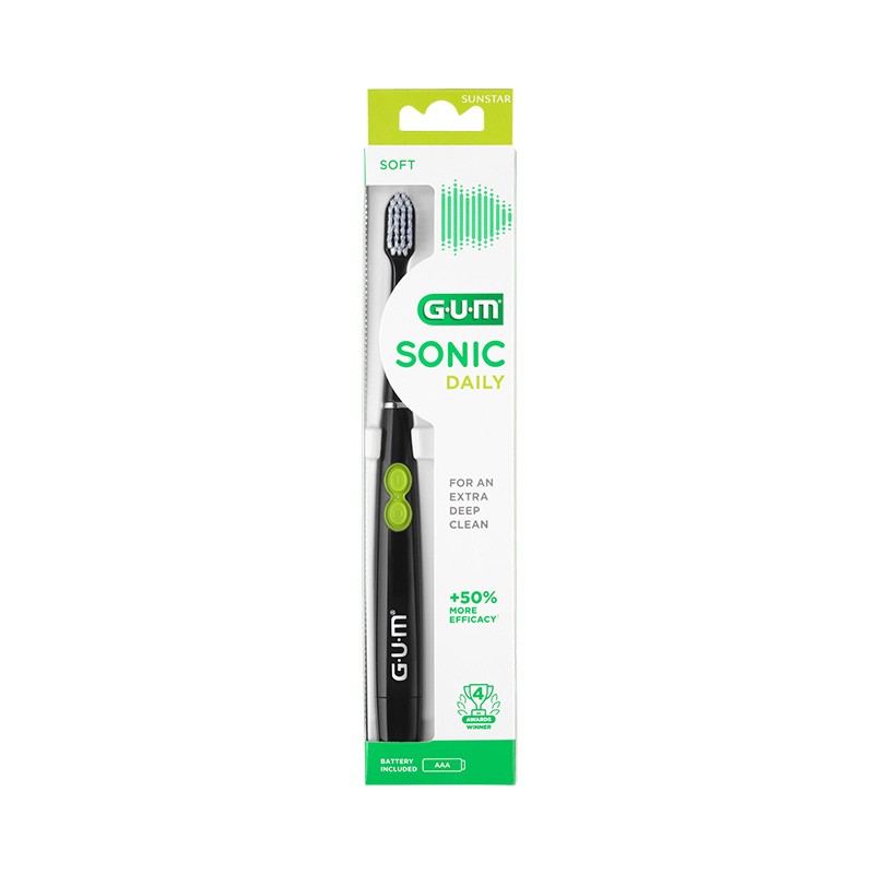 GUM Sonic Daily Black zobu birste