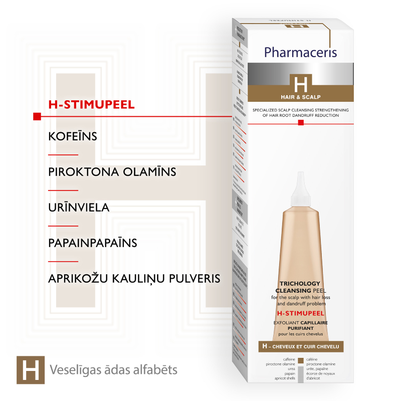 PHARMACERIS H-Stimupeel galvas ādas pīlings 125 ml