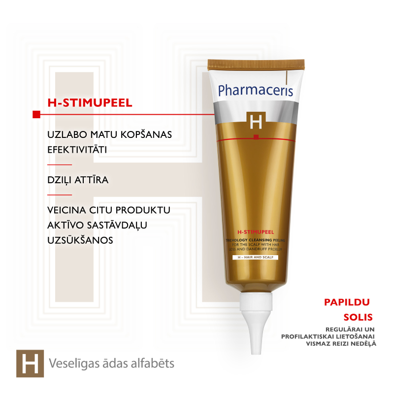 PHARMACERIS H-Stimupeel galvas ādas pīlings 125 ml
