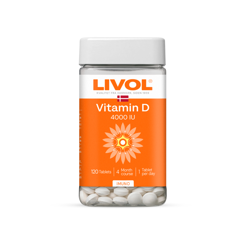 LIVOL EXTRA D vitamīns 4000 tabletes N120