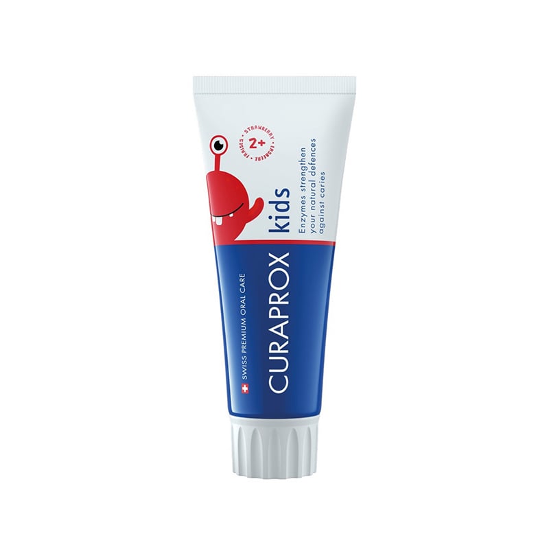 CURAPROX bērnu 2+ zobu pasta zemeņu 950ppm 60 ml