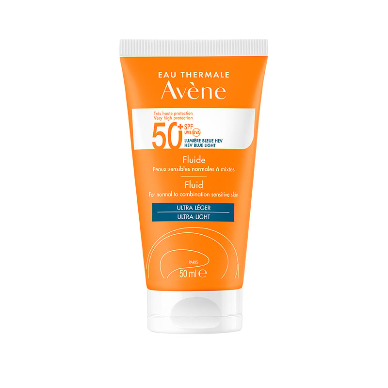 AVENE Sun SPF50+ aizsargfluīds normālai sejas ādai 50 ml