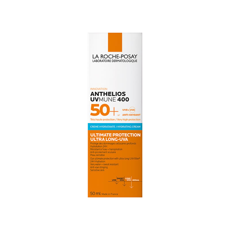 LA ROCHE-POSAY Anthelios Uvmune mitrinošs saules aizsargkrēms sejai SPF50 50 ml