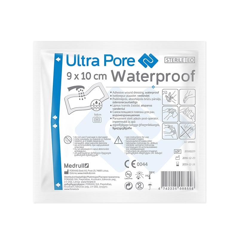 MEDRULL Ultra Pore ūdenizt.pašl.ster.pārs.9x10cm N1