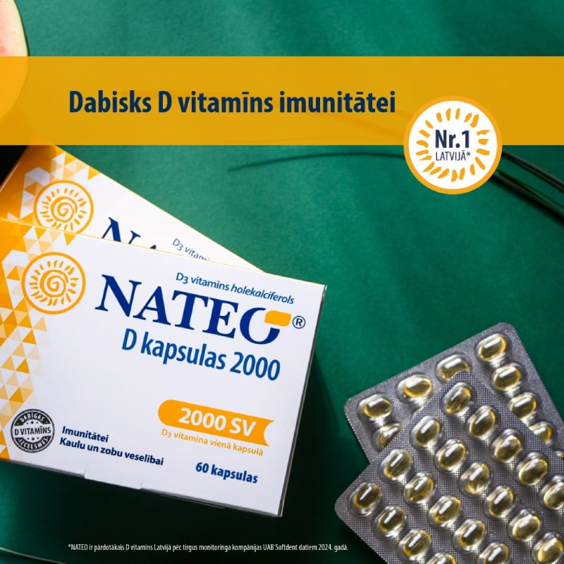 NATEO D 2000 SV kapsulas N60