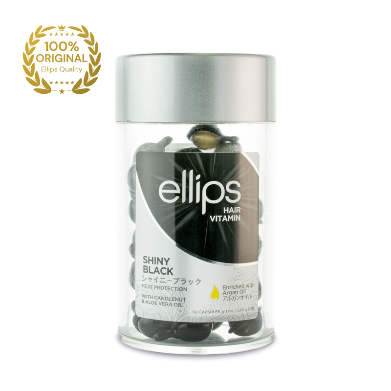 ELLIPS Shiny Black vitamīni tumšiem matiem, kapsulas 1mlxN50