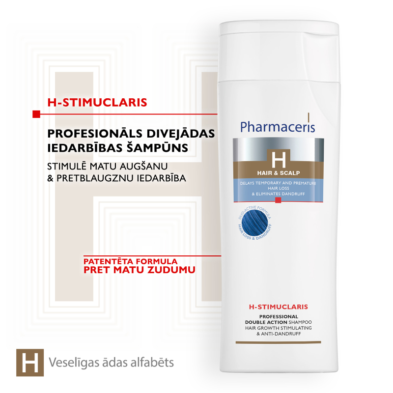 PHARMACERIS H-Stimuclaris pretblaugznu šampūns 250 ml