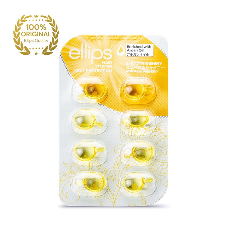 ELLIPS Smooth & Shiny vitamīni matu apjomam, kapsulas 1mlxN8